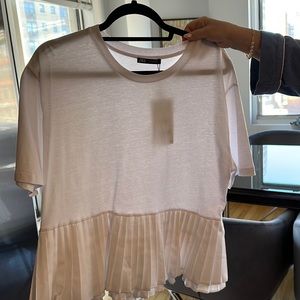 Zara White Cotton T-Shirt